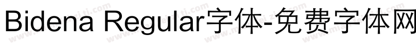 Bidena Regular字体字体转换
